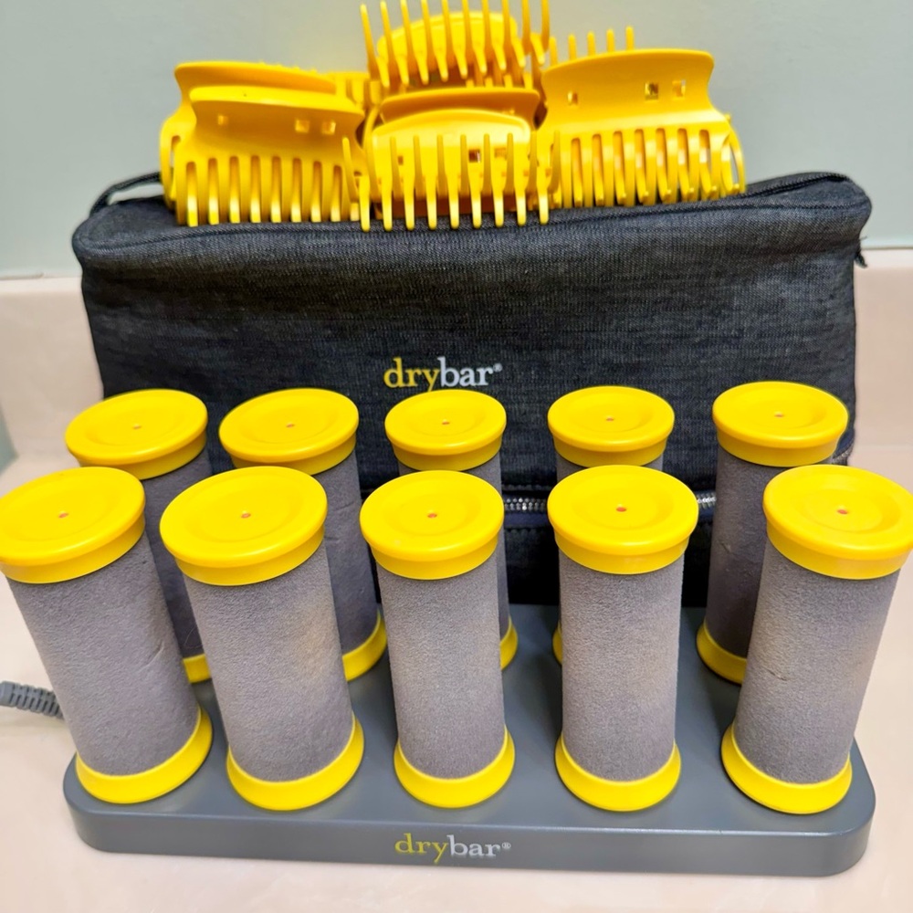Drybar The Roller Club 10-Piece Hot Roller Set w/ Heating Base & Case